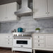 ZLINE 36" Snow Finish Stainless Range Hood with Snow Finish Shell, 8654SN - 36 - Farmhouse Kitchen and Bath