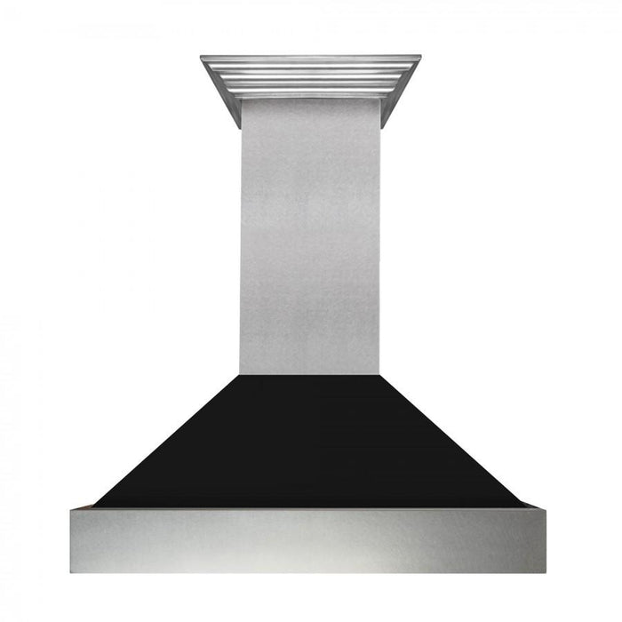 ZLINE 36" Snow Finish Wall Range Hood, Black Matte Shell, 8654BLM - 36 - Farmhouse Kitchen and Bath