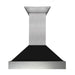 ZLINE 36" Snow Finish Wall Range Hood, Black Matte Shell, 8654BLM - 36 - Farmhouse Kitchen and Bath