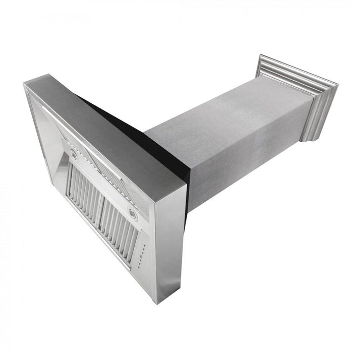 ZLINE 36" Snow Finish Wall Range Hood, Black Matte Shell, 8654BLM - 36 - Farmhouse Kitchen and Bath
