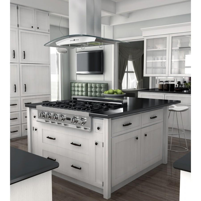 ZLINE 36" Stainless Steel Island Range Hood, GL5i - 36 - Farmhouse Kitchen and Bath
