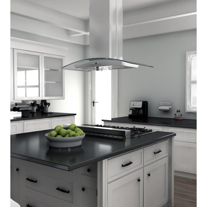 ZLINE 36" Stainless Steel Island Range Hood, GL5i - 36 - Farmhouse Kitchen and Bath