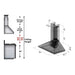 ZLINE 36" Stainless Steel Wall Range Hood, KF - 36 - Farmhouse Kitchen and Bath