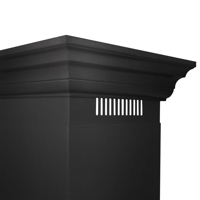 ZLINE 36" Wall Mount Range Hood, Black Stainless Steel, BSKENCRN - 36 - Farmhouse Kitchen and Bath