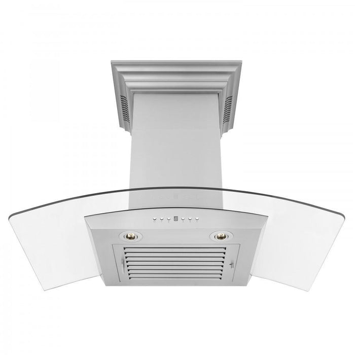 ZLINE 36" Wall Range Hood, Built - in CrownSound® Bluetooth Speakers, KZCRN - BT - 36 - Farmhouse Kitchen and Bath