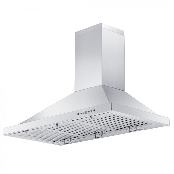 ZLINE 42" Stainless Steel Wall Range Hood, Crown Molding, KBCRN - 42 - Farmhouse Kitchen and Bath