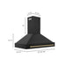 ZLINE 48" Autograph Black Stainless Wall Range Hood, BS655Z - 48 - G - Farmhouse Kitchen and Bath
