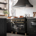 ZLINE 48" Autograph Dual Fuel Range, Black Stainless, Bronze RABZ - 48 - CB - Farmhouse Kitchen and Bath