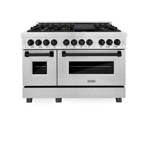 ZLINE 48" Autograph Dual Fuel Range, RASZ - SN - 48 - MB - Farmhouse Kitchen and Bath