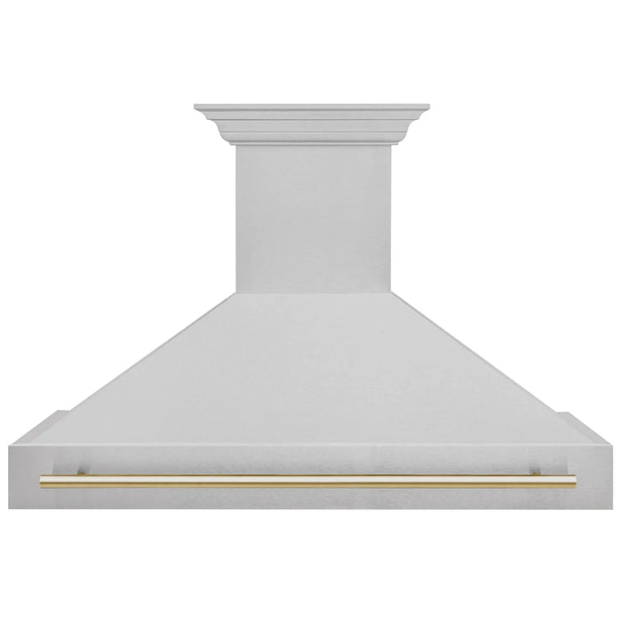 ZLINE 48" Autograph DuraSnow Stainless Steel Hood 8654SNZ - 48 - G - Farmhouse Kitchen and Bath
