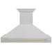 ZLINE 48" Autograph DuraSnow Stainless Steel Hood 8654SNZ - 48 - G - Farmhouse Kitchen and Bath