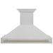 ZLINE 48" Autograph DuraSnow Stainless Steel Hood 8654SNZ - 48 - G - Farmhouse Kitchen and Bath