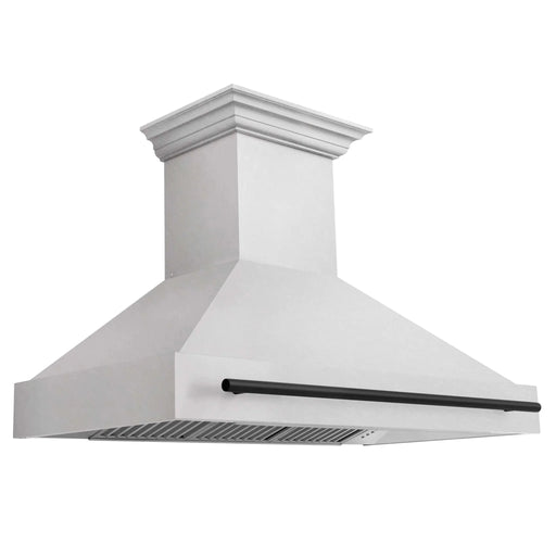ZLINE 48" Autograph DuraSnow Stainless Steel Hood 8654SNZ - 48 - MB - Farmhouse Kitchen and Bath