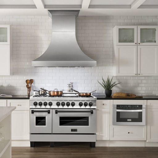 ZLINE 48" Autograph Edition, Dual Fuel Range, RAZ - 48 - MB - Farmhouse Kitchen and Bath