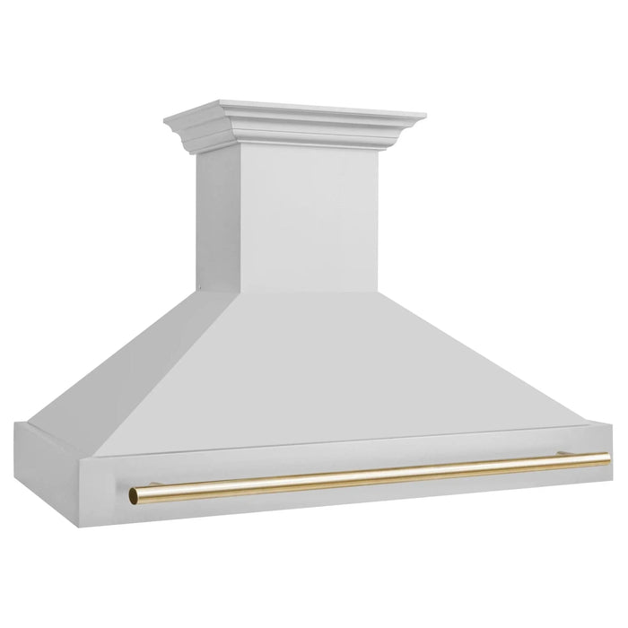 ZLINE 48" Autograph Stainless Wall Range Hood, 8654STZ - 48 - G - Farmhouse Kitchen and Bath