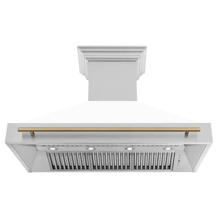 ZLINE 48" Autograph Stainless Wall Range Hood, 8654STZ - WM48 - CB - Farmhouse Kitchen and Bath