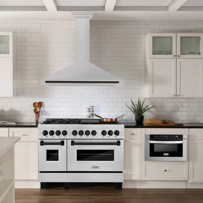 ZLINE 48" Autograph Stainless Wall Range Hood KB4SNZ - 48 - G - Farmhouse Kitchen and Bath