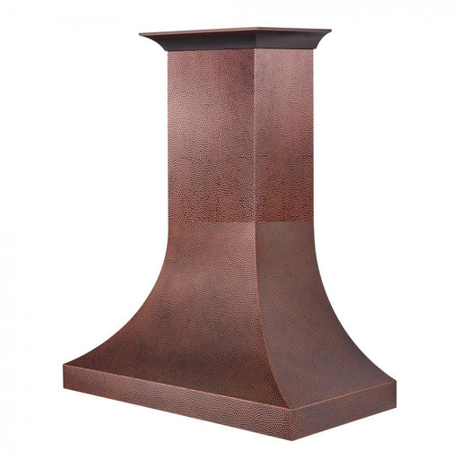 ZLINE 48" Hand - Hammered Copper Finish Wall Range Hood, 8632H - 48 - Farmhouse Kitchen and Bath