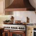 ZLINE 48" Hand - Hammered Copper Finish Wall Range Hood, 8632H - 48 - Farmhouse Kitchen and Bath