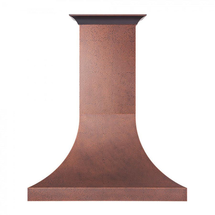 ZLINE 48" Hand - Hammered Copper Finish Wall Range Hood, 8632H - 48 - Farmhouse Kitchen and Bath