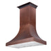 ZLINE 48" Hand - Hammered Copper Finish Wall Range Hood, 8632H - 48 - Farmhouse Kitchen and Bath