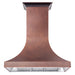 ZLINE 48" Hand - Hammered Copper Finish Wall Range Hood, 8632H - 48 - Farmhouse Kitchen and Bath