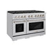 ZLINE 48 in. 8 Burner Double Oven Gas Range, Stainless Steel, SGR48 - Farmhouse Kitchen and Bath