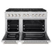 ZLINE 48 in. 8 Burner Double Oven Gas Range, Stainless Steel, SGR48 - Farmhouse Kitchen and Bath