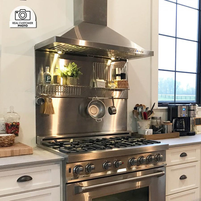 ZLINE 48" Outdoor/Indoor Stainless Steel Wall Range Hood, KB - 304 - 48 - Farmhouse Kitchen and Bath