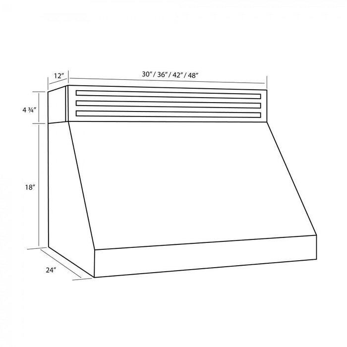 ZLINE 48" Recirculating Under Cabinet Stainless Range Hood, RK523 - 48 - Farmhouse Kitchen and Bath