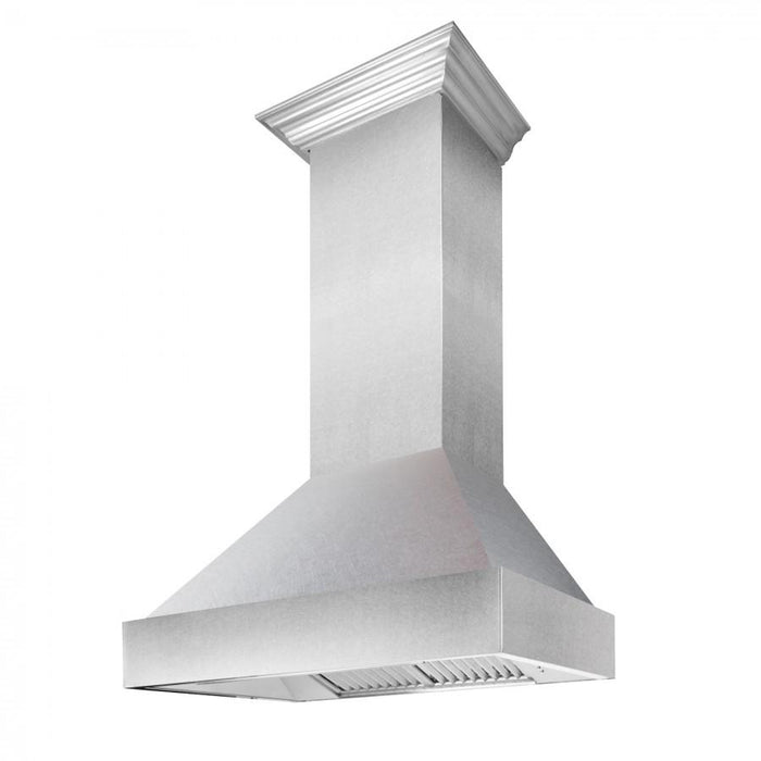 ZLINE 48" Snow Finish Range Hood with Snow Finish Shell, 8654SN - 48 - Farmhouse Kitchen and Bath