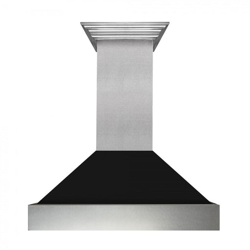 ZLINE 48" Snow Finish Wall Range Hood, Black Matte Shell, 8654BLM - 48 - Farmhouse Kitchen and Bath