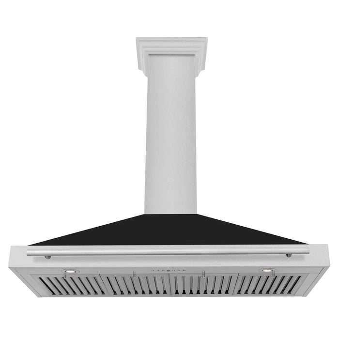 ZLINE 48" Stainless Range Hood Shell, Stainless Handle KB4SNX - BLM - 48 - Farmhouse Kitchen and Bath