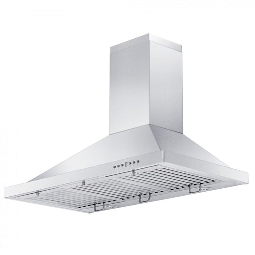 ZLINE 48" Stainless Steel Wall Range Hood, Crown Molding, KBCRN - 48 - Farmhouse Kitchen and Bath