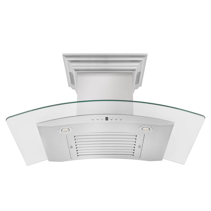 ZLINE 48" Wall Stainless Range Hood, Bluetooth Speakers, KN4CRN - BT - 48 - Farmhouse Kitchen and Bath