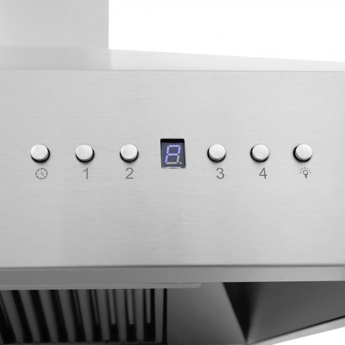 ZLINE 54" Professional Wall Range Hood, Built - in CrownSound® Bluetooth Speakers, 697CRN - BT - 54 - Farmhouse Kitchen and Bath
