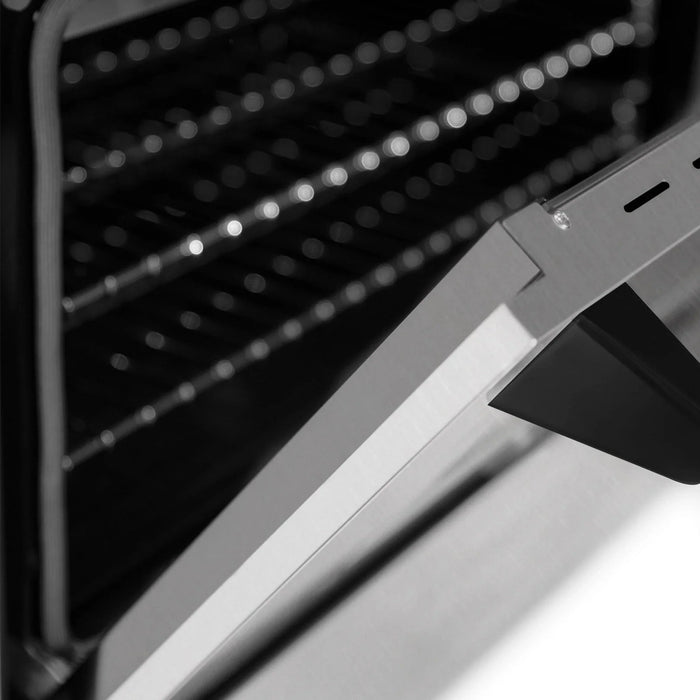 ZLINE 60" Autograph Edition Dual Fuel Range, DuraSnow, RASZ - SN - 60 - MB - Farmhouse Kitchen and Bath