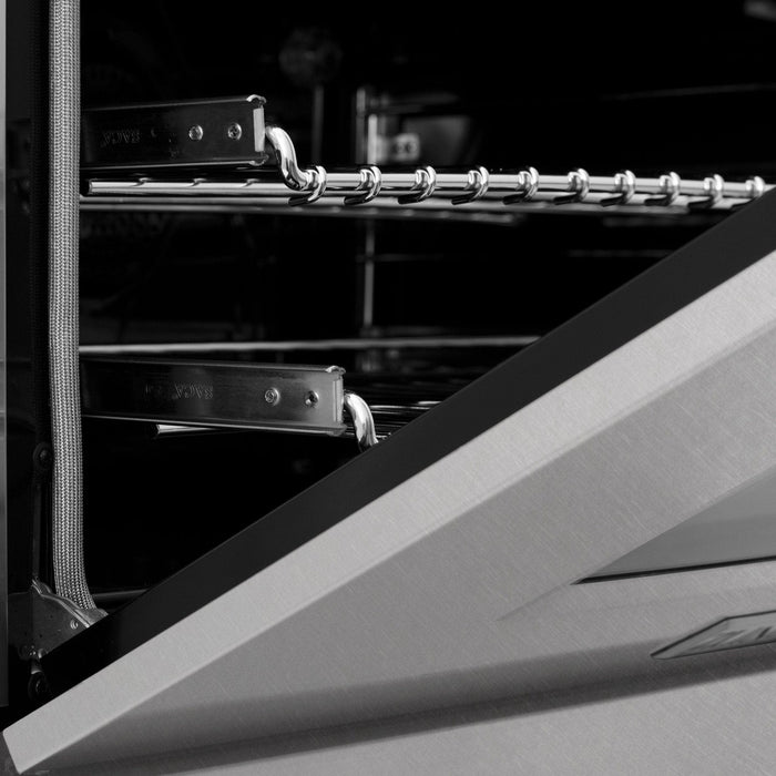 ZLINE 60" Dual Fuel Range, DuraSnow Stainless, RAS - SN - 60 - Farmhouse Kitchen and Bath