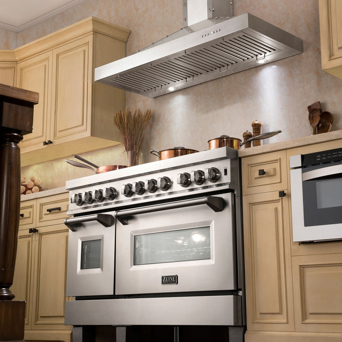 ZLINE 60" Dual Fuel Range, Snow Stainless, Brass Burners, RAS - SN - BR - 60 - Farmhouse Kitchen and Bath