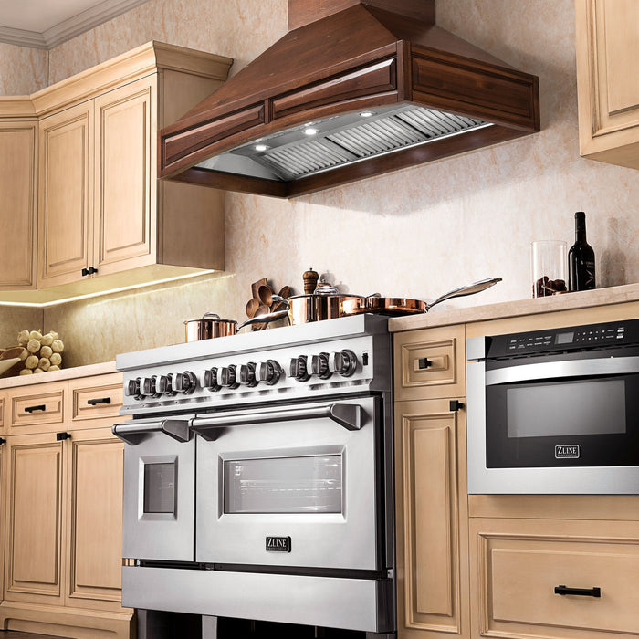 ZLINE 60" Dual Fuel Range, Snow Stainless, Brass Burners, RAS - SN - BR - 60 - Farmhouse Kitchen and Bath