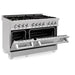 ZLINE 60" Dual Fuel Range, Snow Stainless, Brass Burners, RAS - SN - BR - 60 - Farmhouse Kitchen and Bath