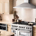 ZLINE 60" Dual Fuel Range, Snow Stainless, Brass Burners, RAS - SN - BR - 60 - Farmhouse Kitchen and Bath