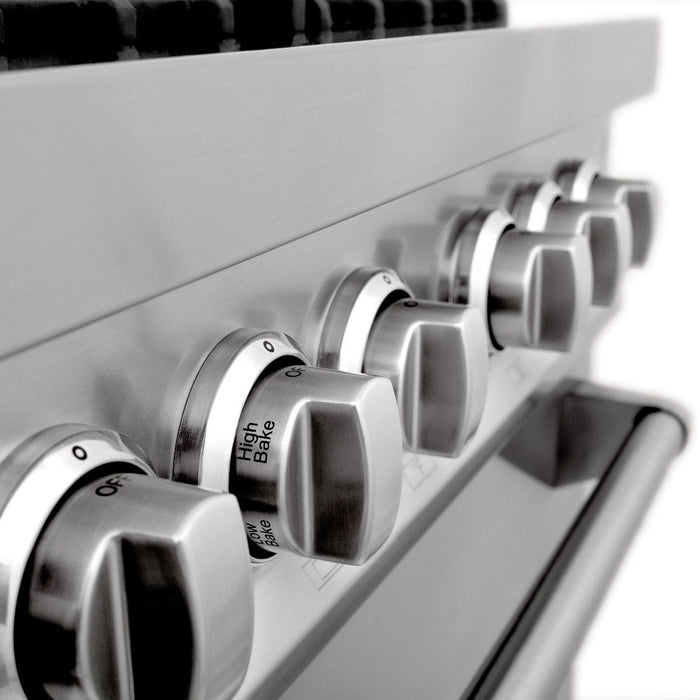 ZLINE 60" Professional Dual Fuel Range In Stainless Steel, RA60 - Farmhouse Kitchen and Bath