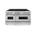 ZLINE 60" Professional Dual Fuel Range In Stainless Steel, RA60 - Farmhouse Kitchen and Bath