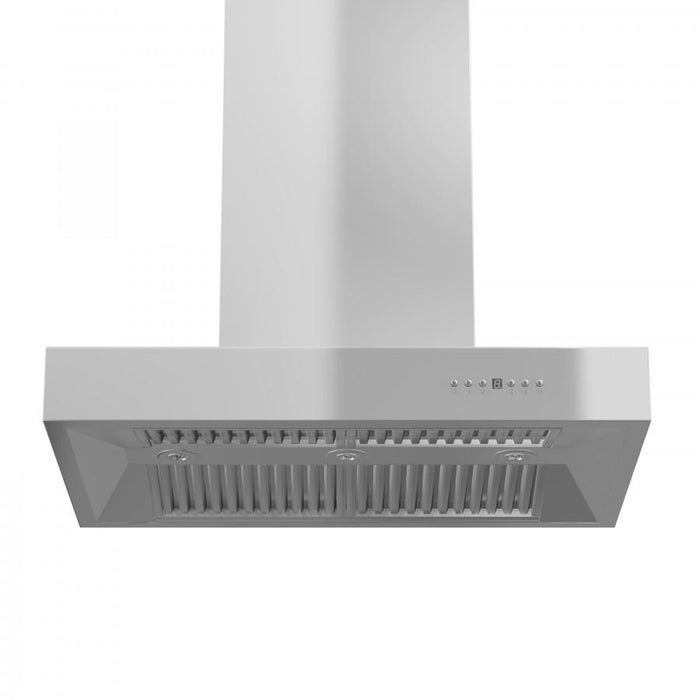 ZLINE 60" Stainless Steel Island Range Hood, KECOMi - 60 - Farmhouse Kitchen and Bath