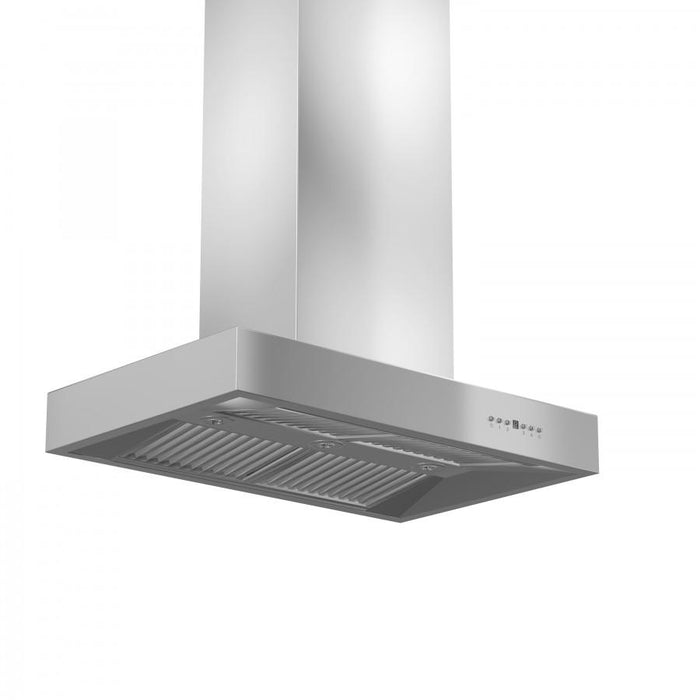 ZLINE 60" Stainless Steel Island Range Hood, KECOMi - 60 - Farmhouse Kitchen and Bath