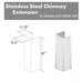 ZLINE 61" Extended Chimney and Crown, 655 - 4SSSS - 36 - 304 - E - Farmhouse Kitchen and Bath