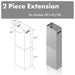ZLINE 71" Extended Chimney, 2PCEXT - 681i - 42/48 - Farmhouse Kitchen and Bath