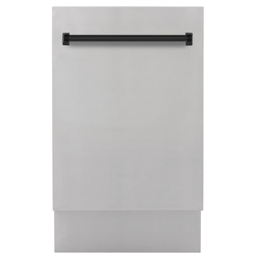 ZLINE Autograph 18" Dishwasher Stainless Door, Black DWVZ - 304 - 18 - MB - Farmhouse Kitchen and Bath