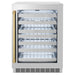 ZLINE Autograph 24 in. Dual Zone 44 Bottle Wine Cooler With Stainless Steel Glass Door And Polished Gold Handle RWDOZ - GS - 24 - G - Farmhouse Kitchen and Bath